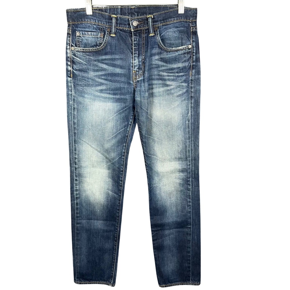 Levi's 511 Slim Fit Jeans Mens 32x32 Medium Indigo Blue Faded Stretch Denim
